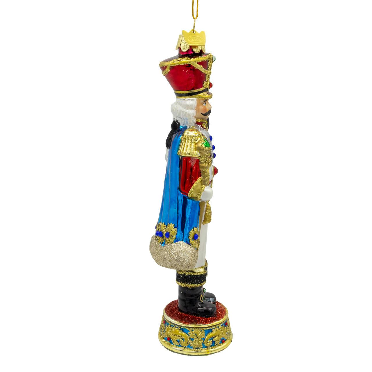 Kurt Adler Bellissimo Glass Elegant Nutcracker Ornament