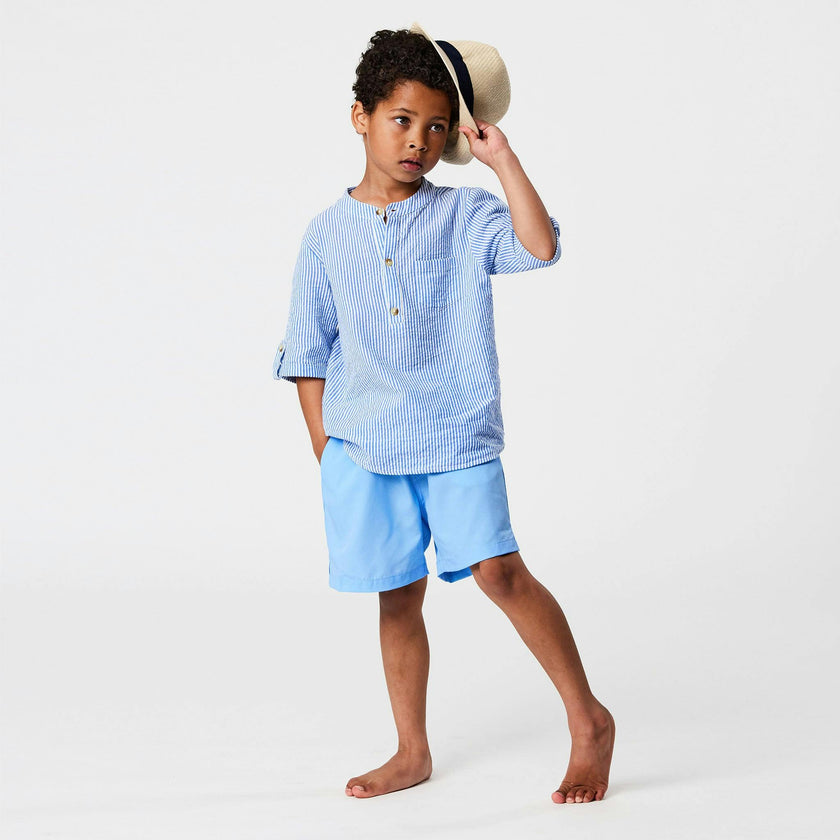 Frankie Seersucker Stripe Resort Shirt