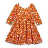 Twirly Dress in Coffee Shop