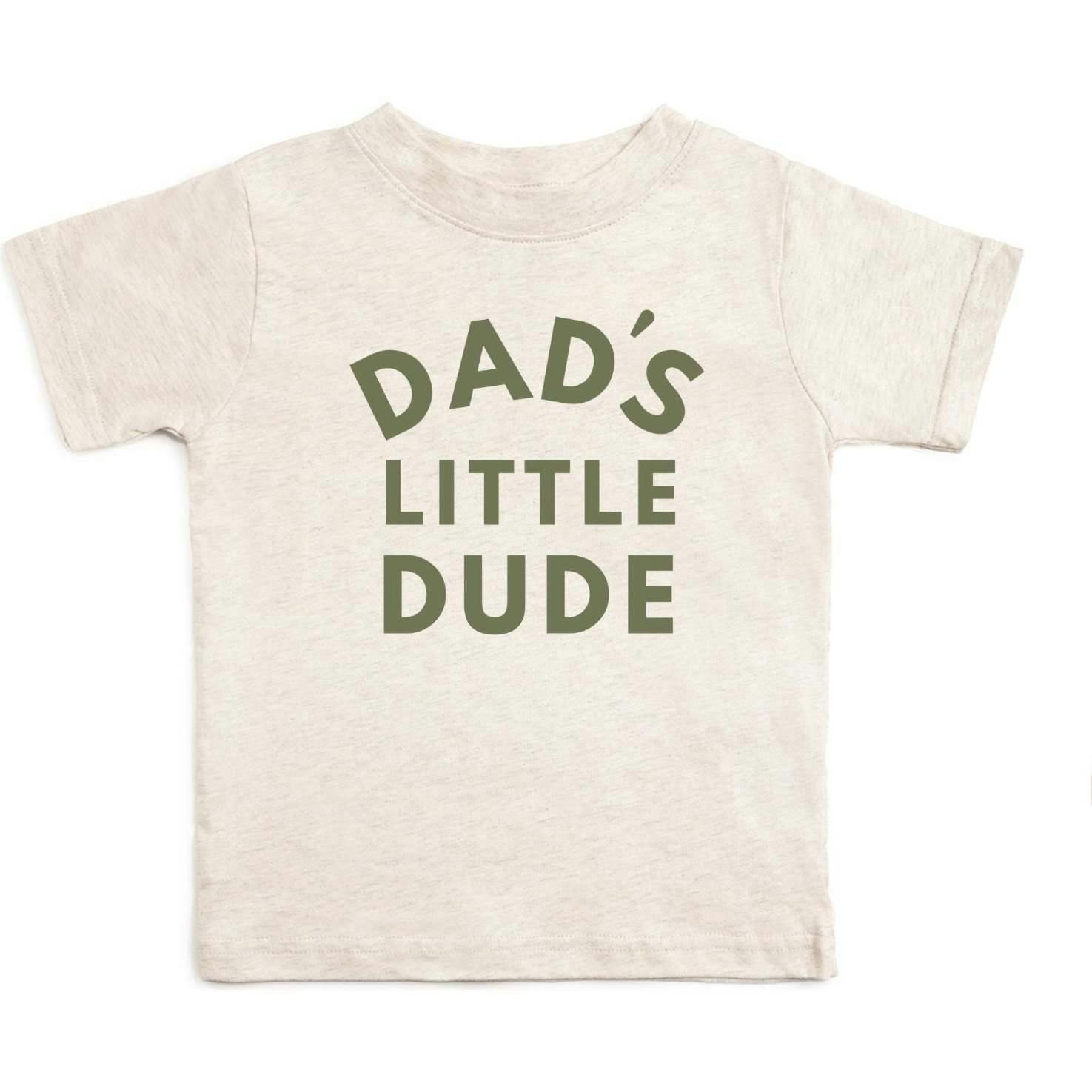 Dad's Little Dude Short Sleeve T-Shirt - Natural Heather