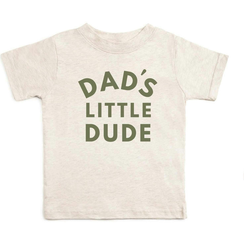 Dad's Little Dude Short Sleeve T-Shirt - Natural Heather