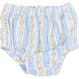 Odalys Floral Stripe - Puff Sleeve Baby Doll Dress and Bloomer