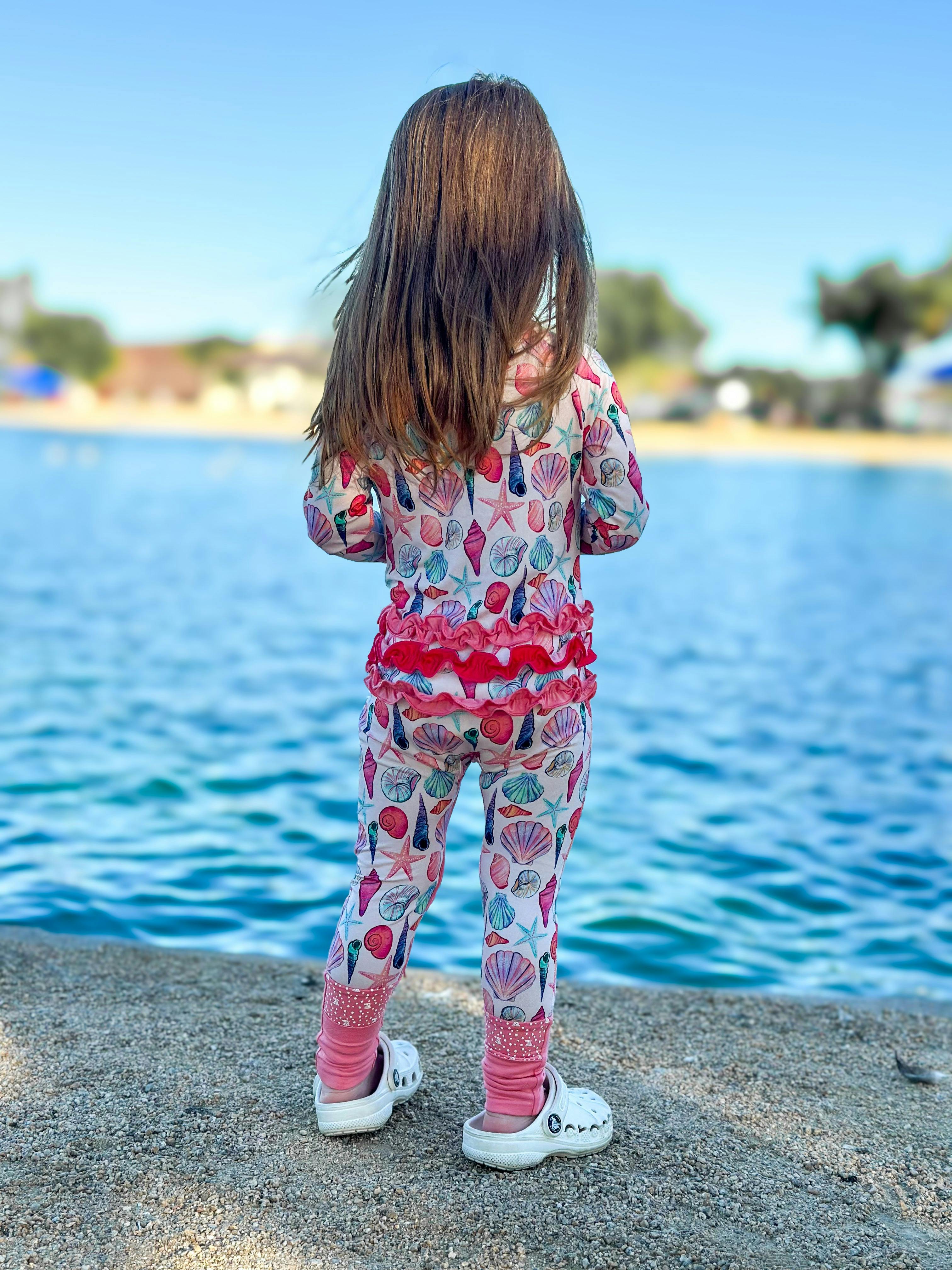 Cute as Shell Ruffle Footie Snoozer