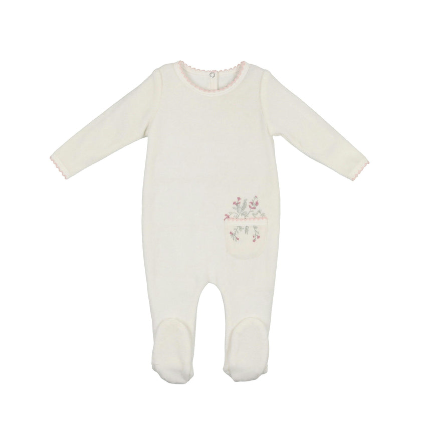 Velour Pocket Footie