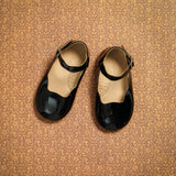 Toddler Ondina Ballet Flat | Black Leather