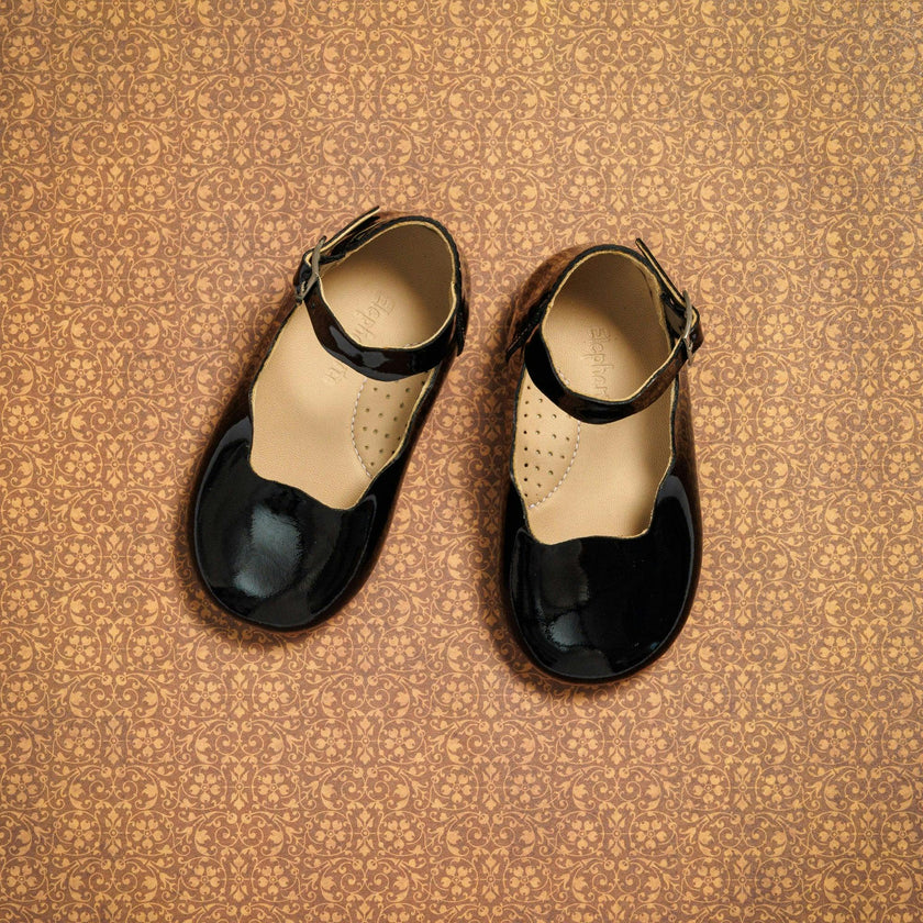 Toddler Ondina Ballet Flat | Black Leather