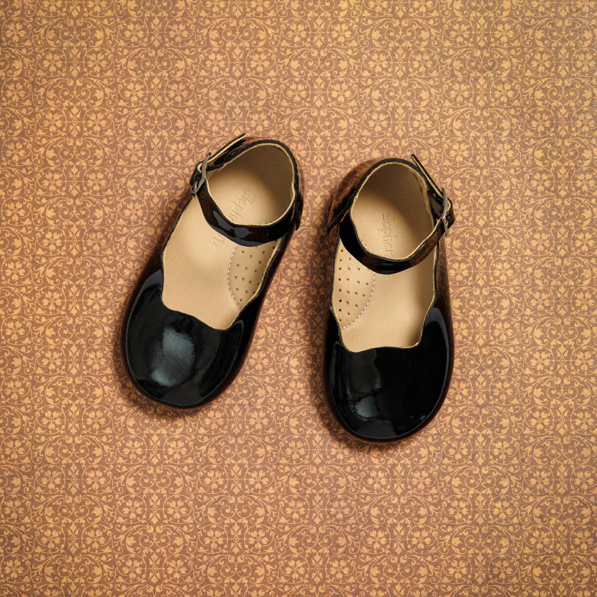 Toddler Ondina Ballet Flat | Black Leather