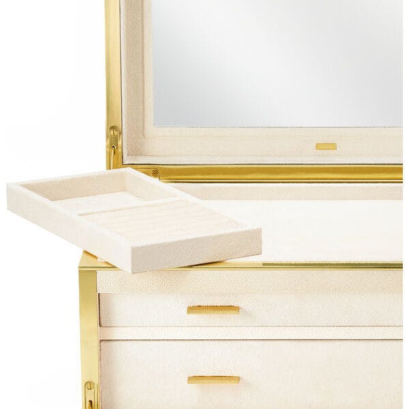 Luxe Shagreen Jewelry Box