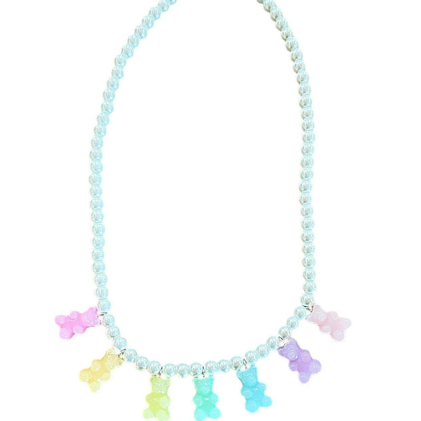 Pastel Gummy Statement Necklace