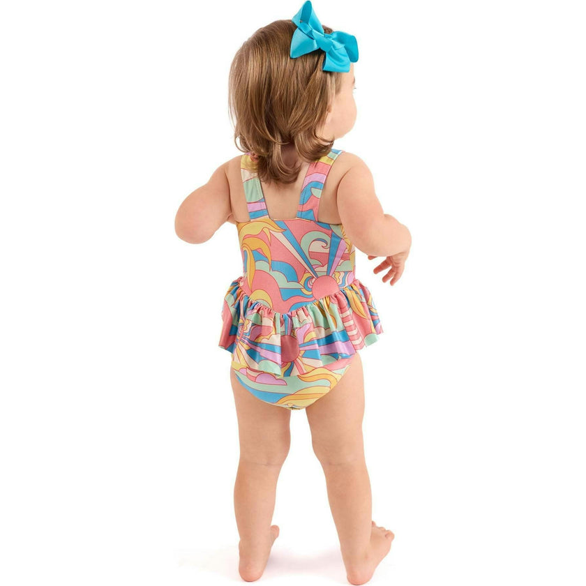 The Paradiso - Girls Ruffle One Piece with Tutu UPF 50+