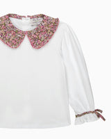 Pie Crust Jersey Top in Chive