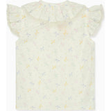 Nicky Hilton x La Coqueta Ivory Bow Olivia Girl Shirt