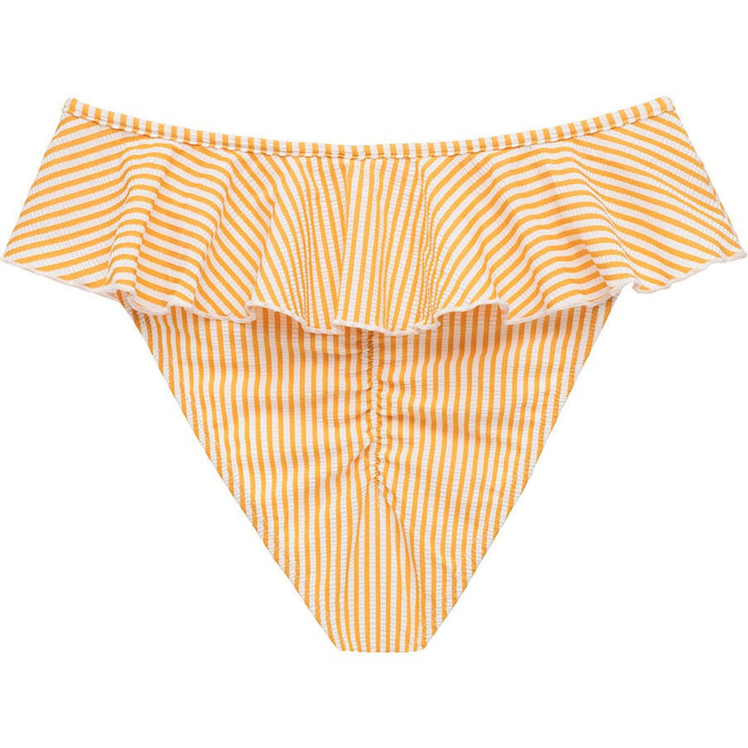 Women'S Canary Stripe Tamarindo Ruffle, Stripes