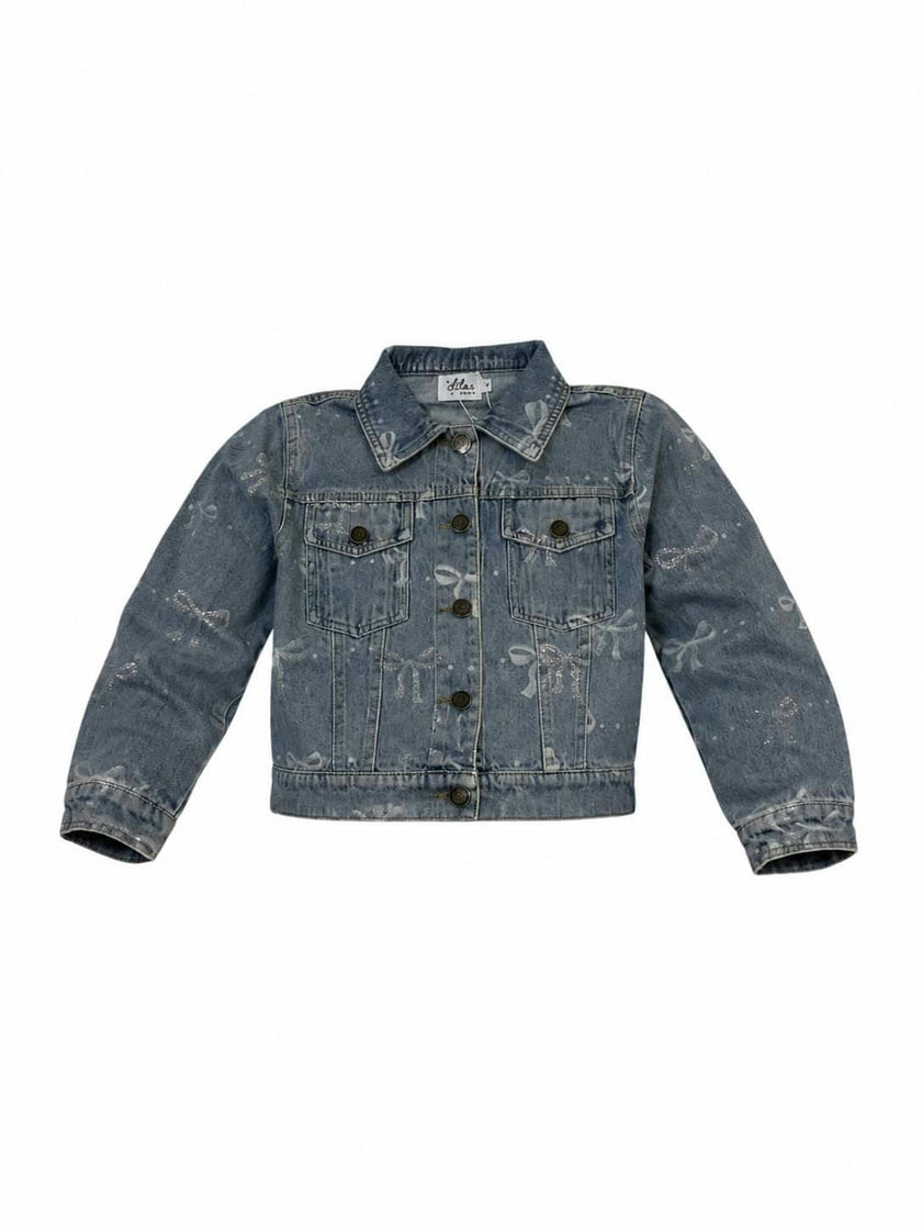 Sparkle Bows Denim Jacket