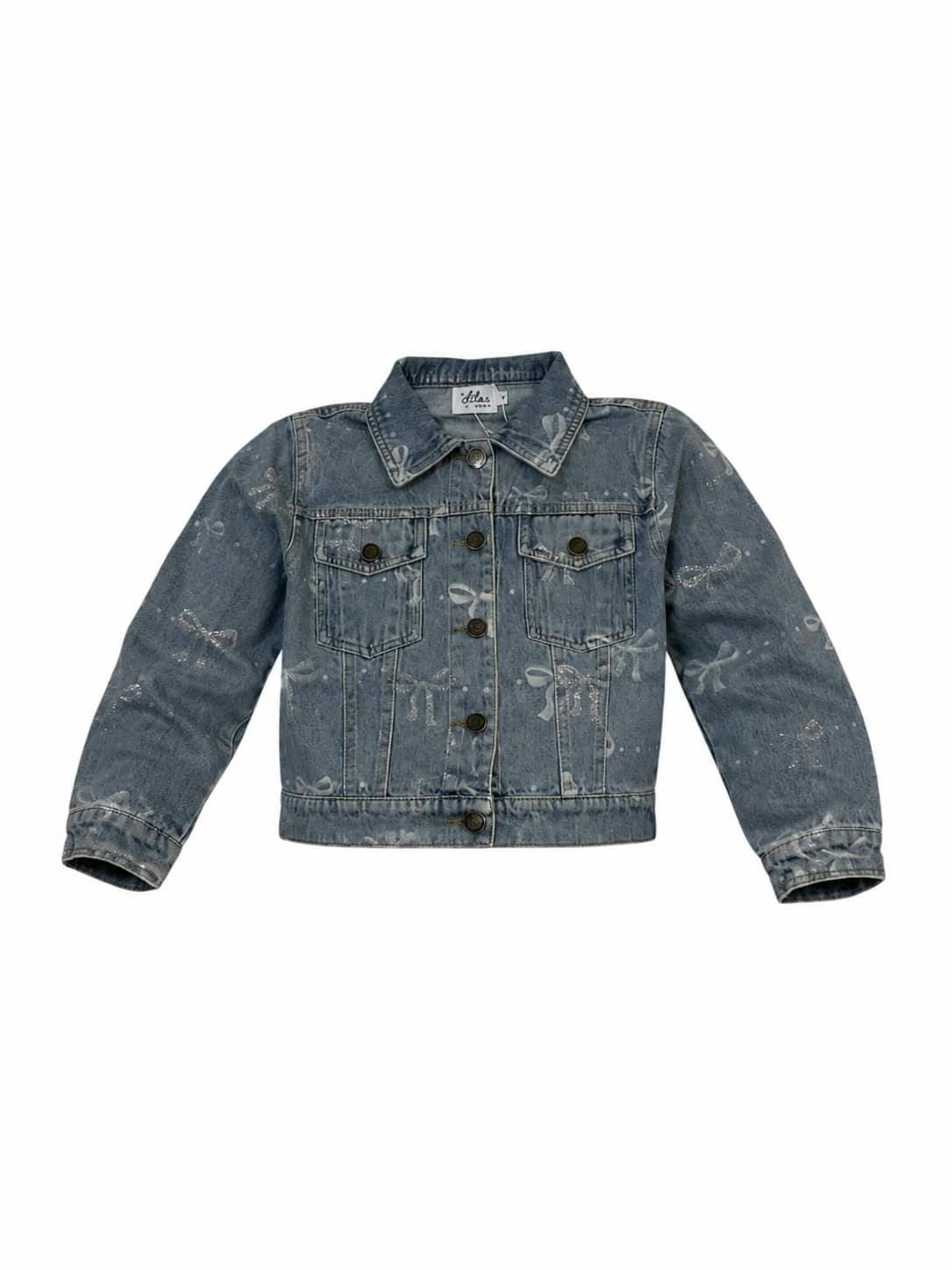 Sparkle Bows Denim Jacket