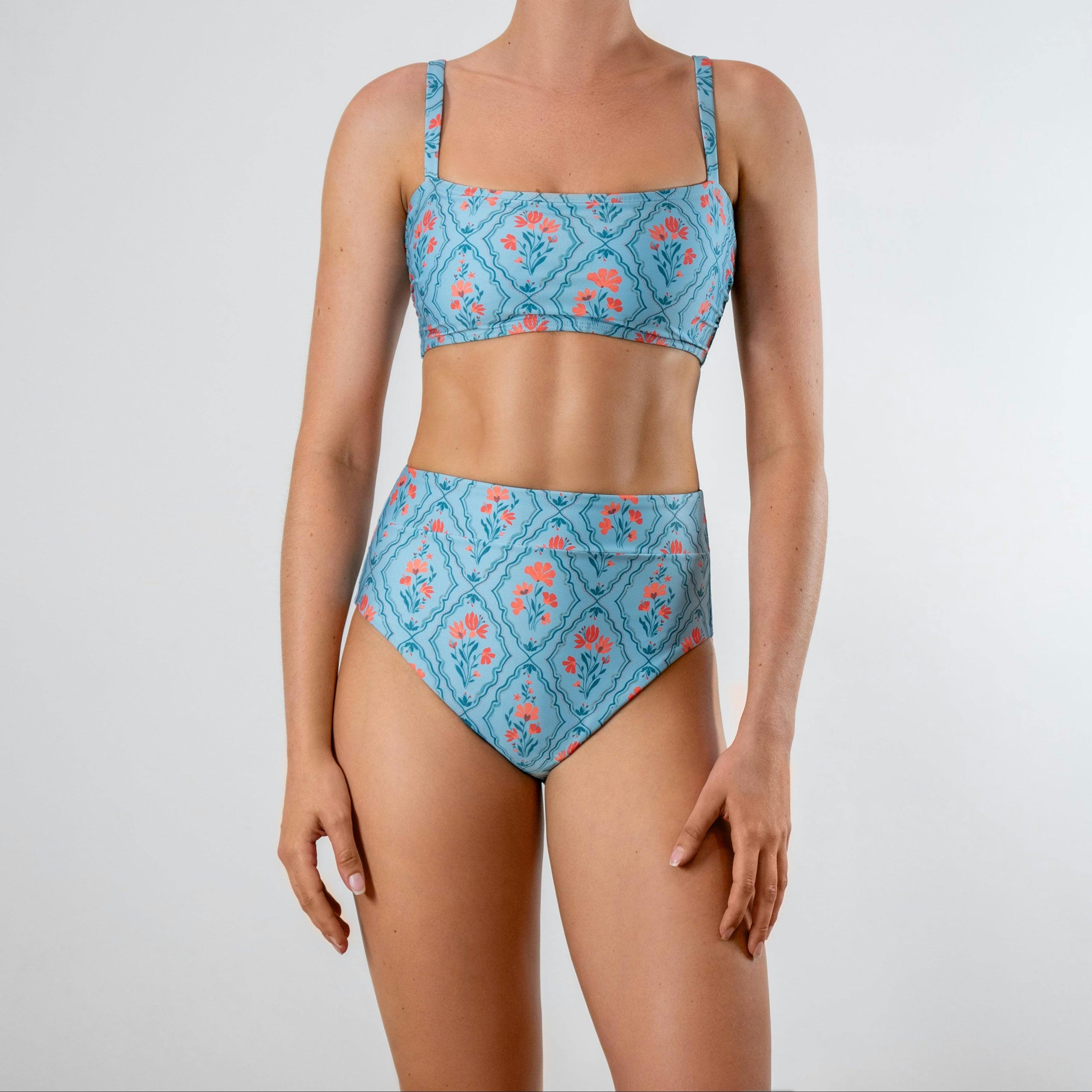 Hazel Banded Hipster Bottom - Wallpaper