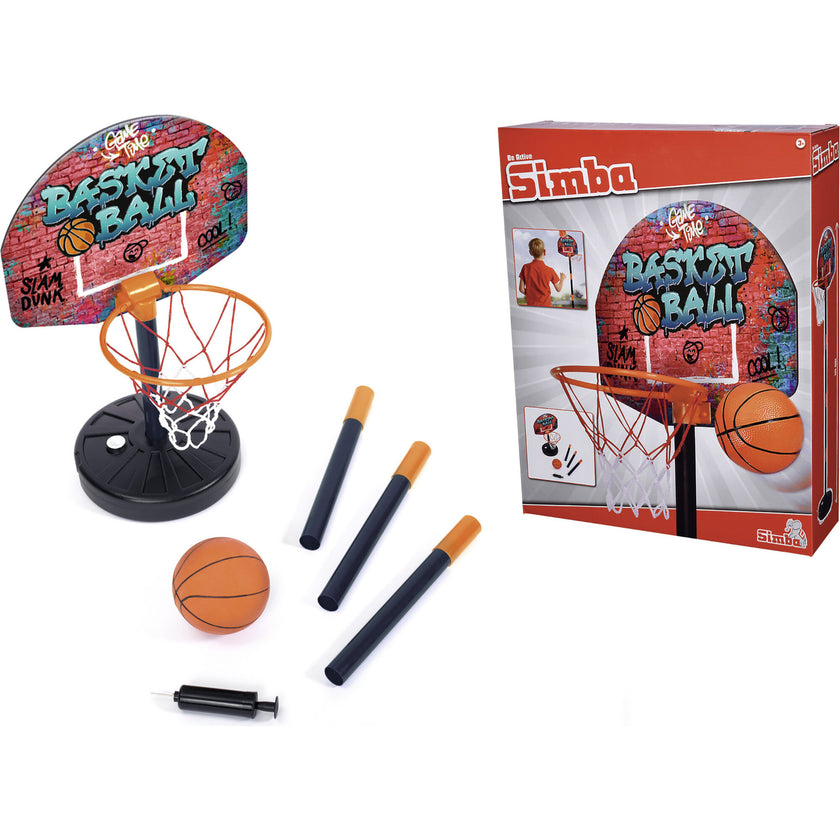 Simba Toys: Basketball Hoop Play Set - Adjustable Hoop Height Up To 63"