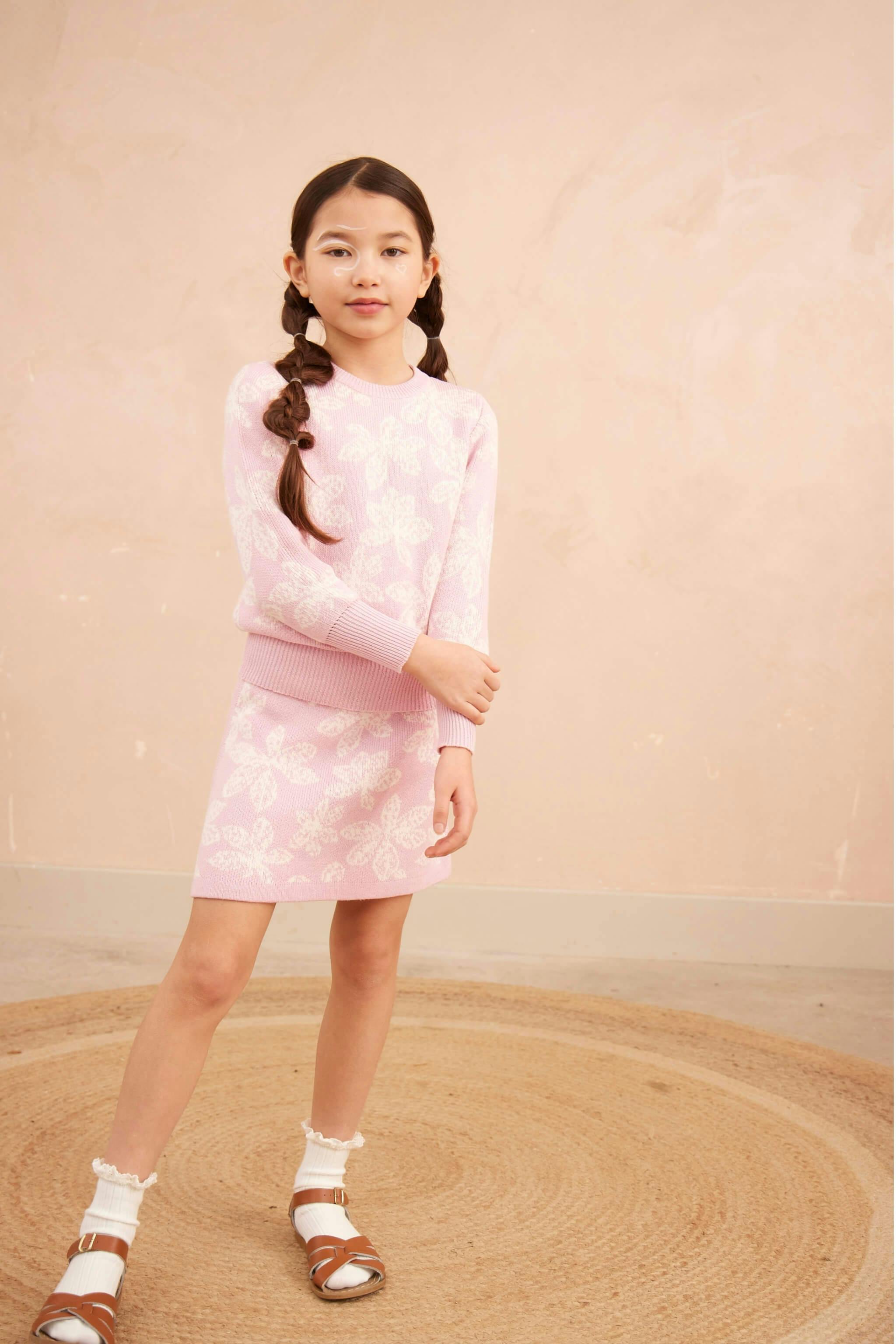 Chestnut Leaves Skirt | Bubble Gum