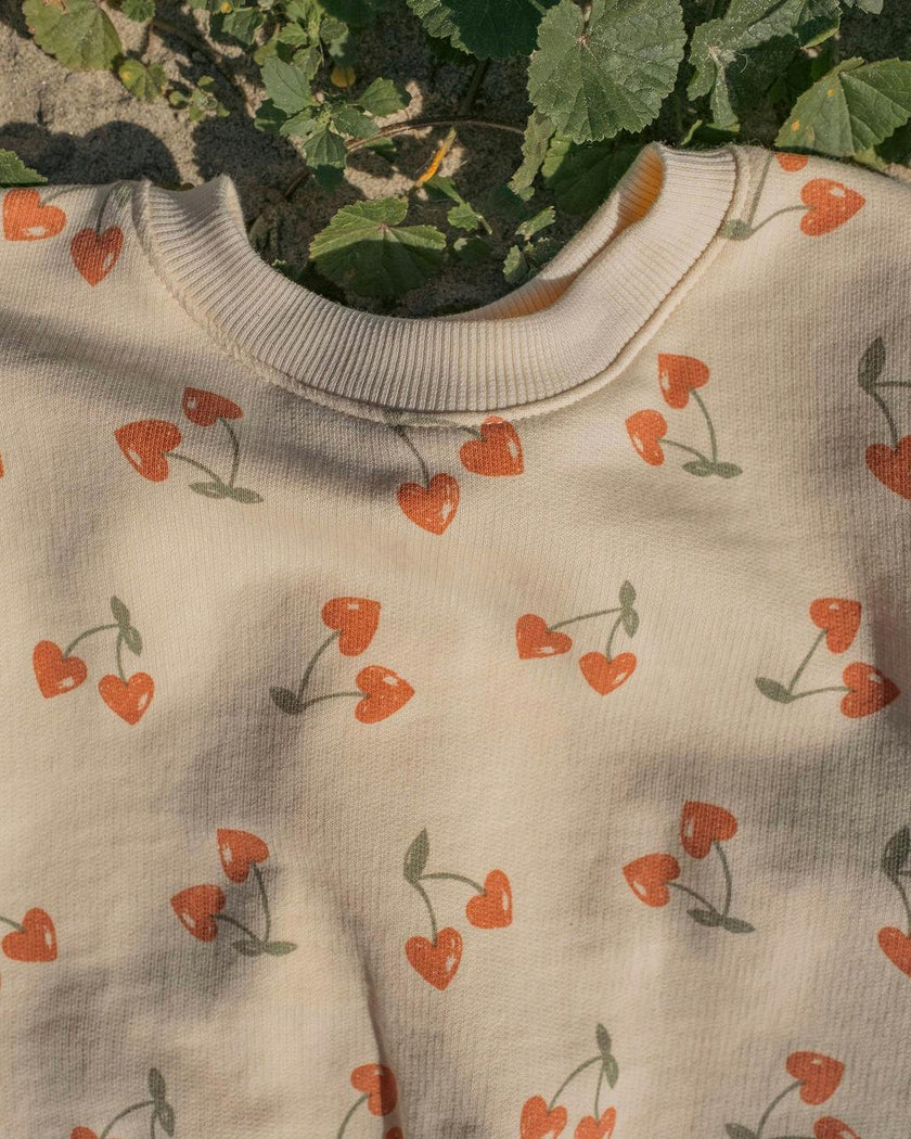 Sweatshirt Set in Cherry Crush