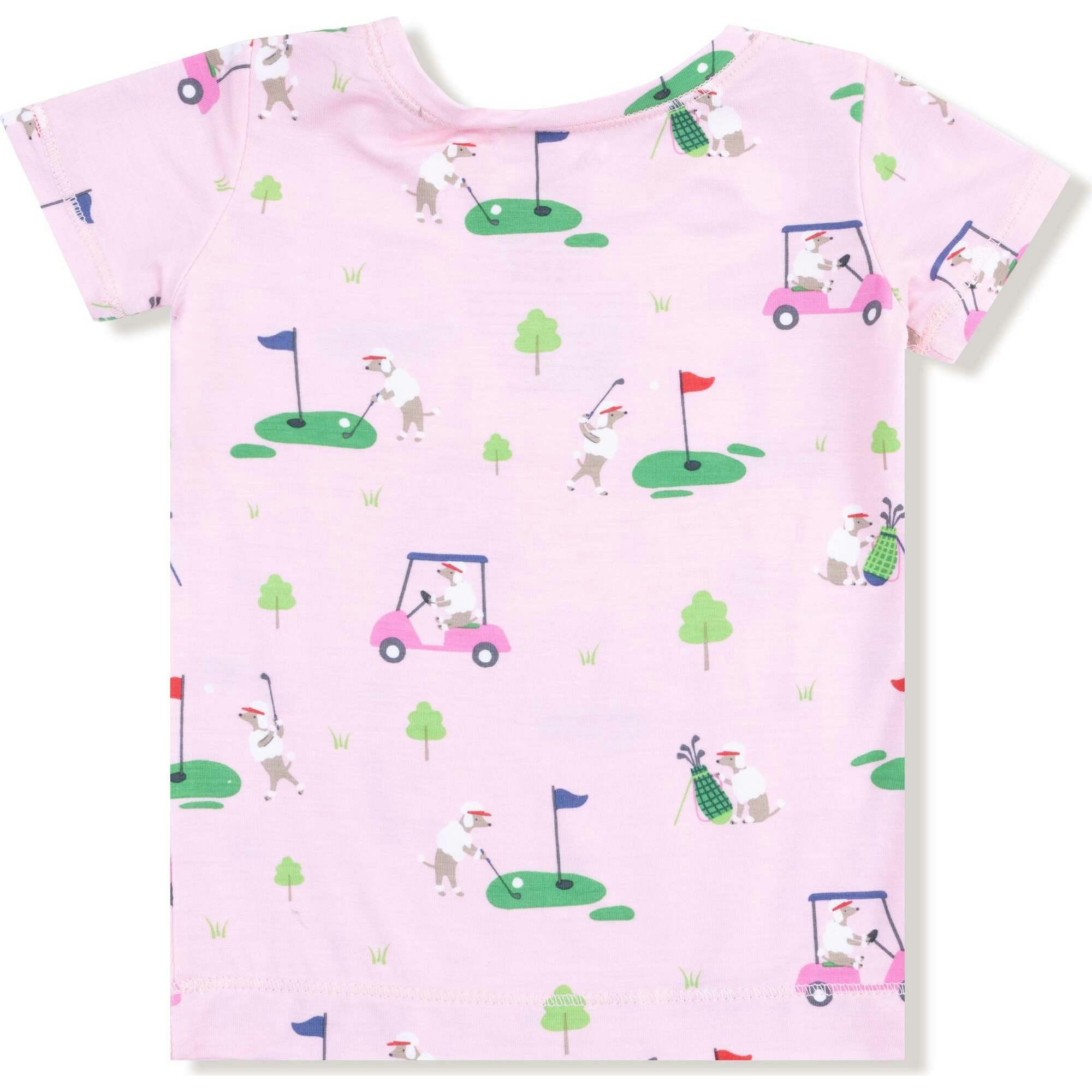 Dog Gone Golf - Blue - Short Sleeve Loungewear Set