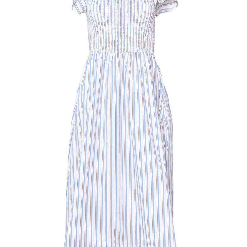 Hattie Dress in Heritage Stripe
