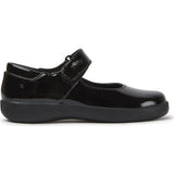 Girls Spiral Comet Suede Mary Jane, Black