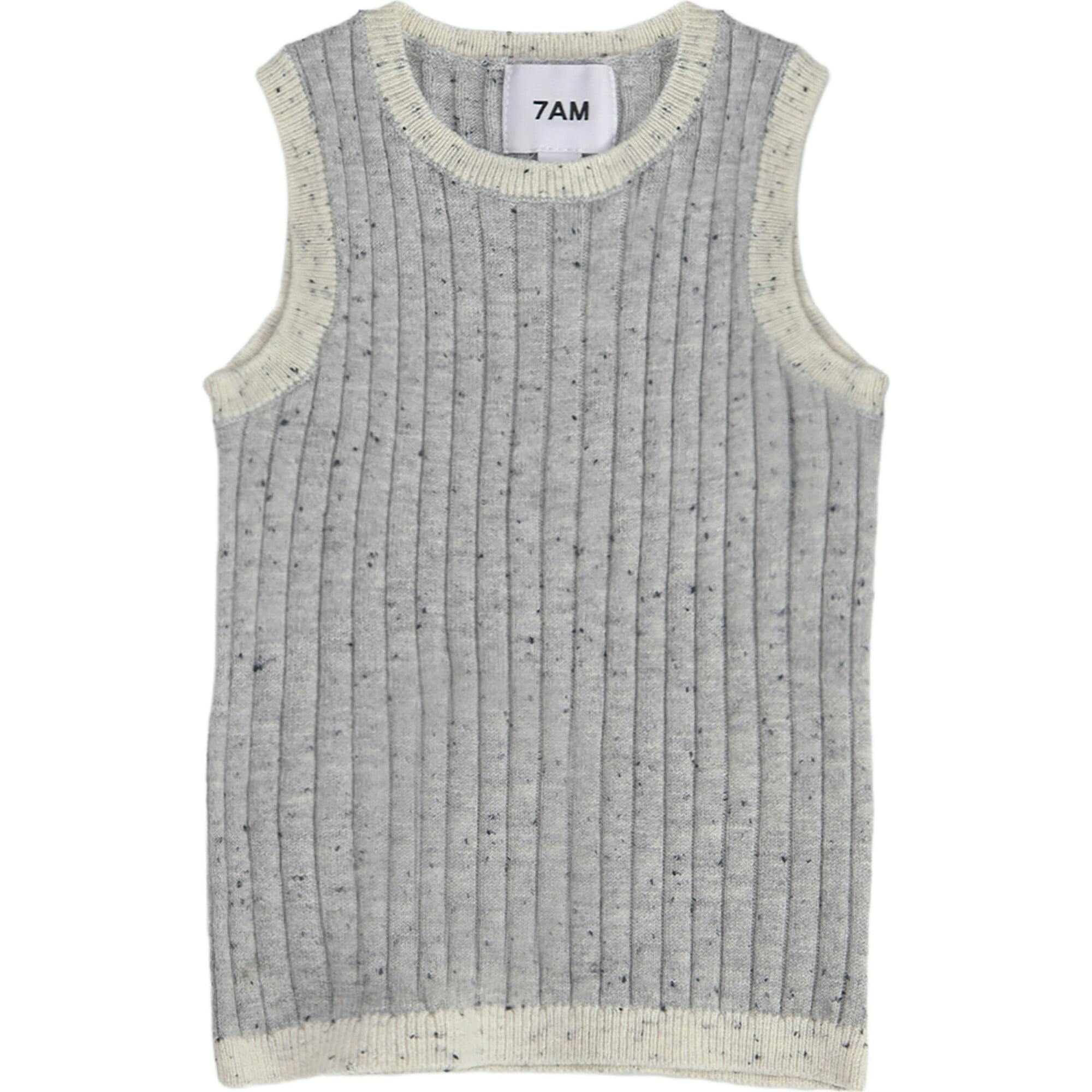 Ribbed Knit Retro Tank Top