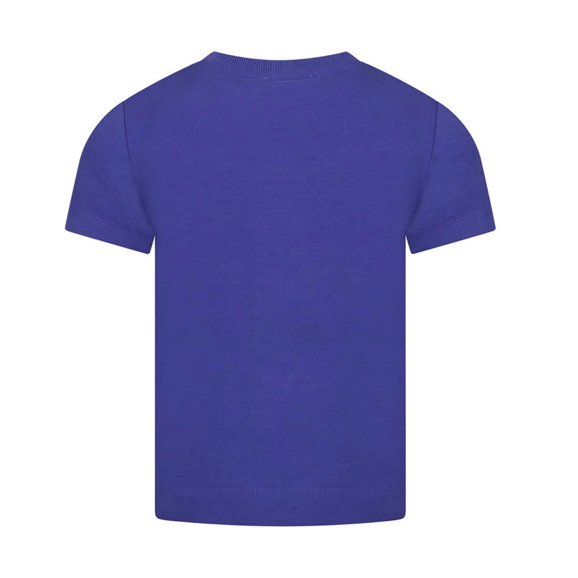 Blue T-Shirt For Boys With Logo