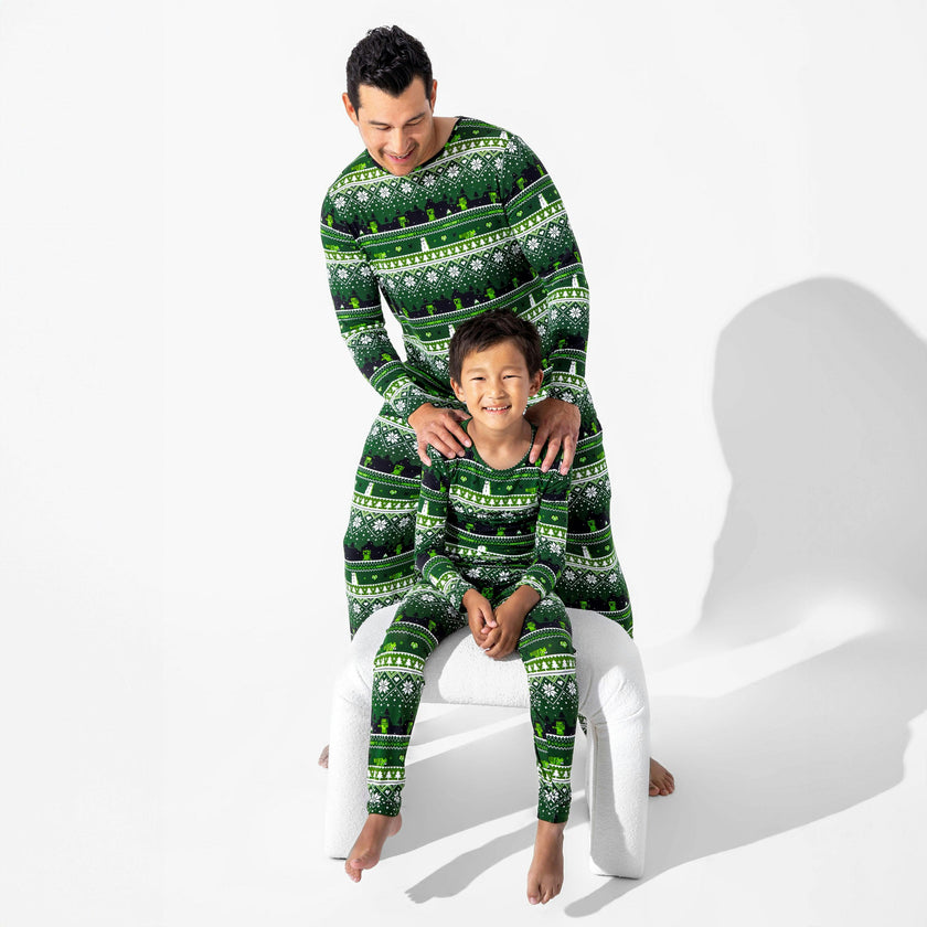 Minecraft: Creeper Holiday Bamboo Men's Pajama Set
