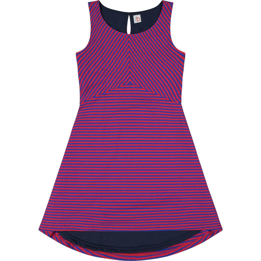 Miss B Natalie Tween Dress, Stripes
