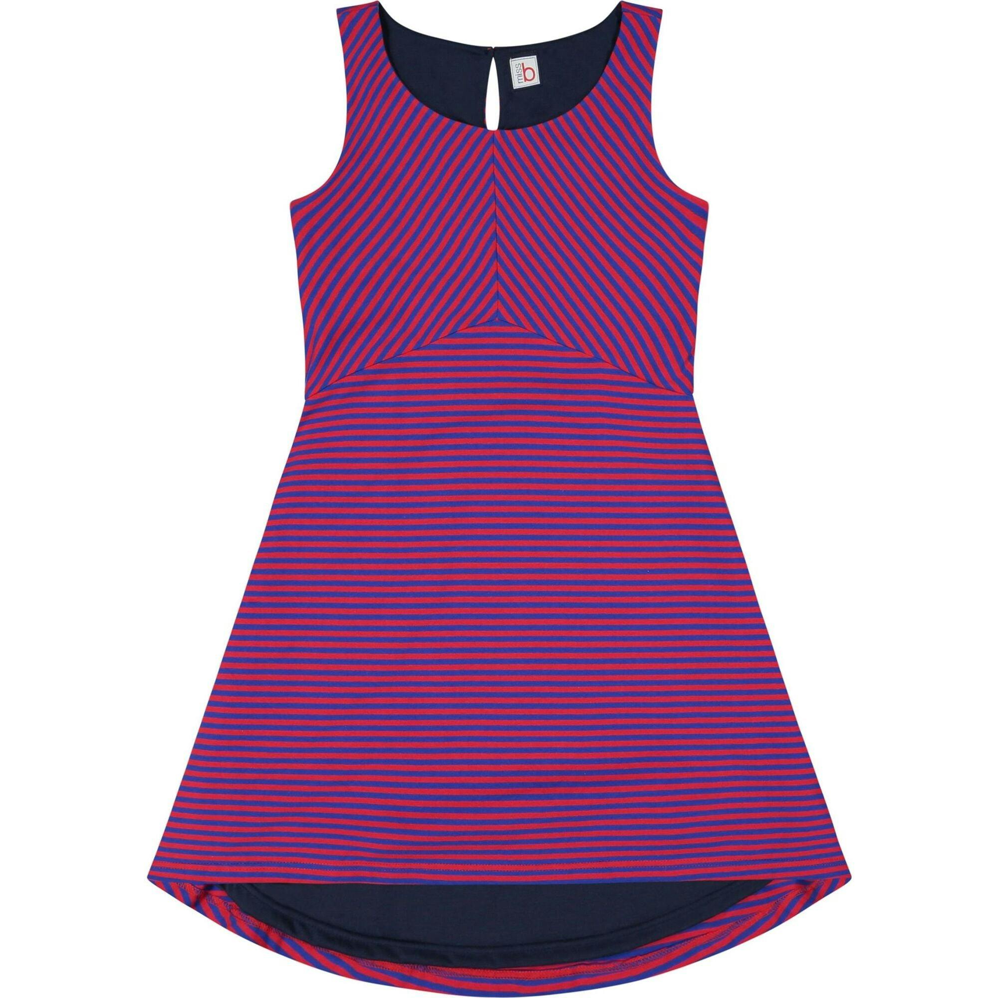 Miss B Natalie Tween Dress, Stripes