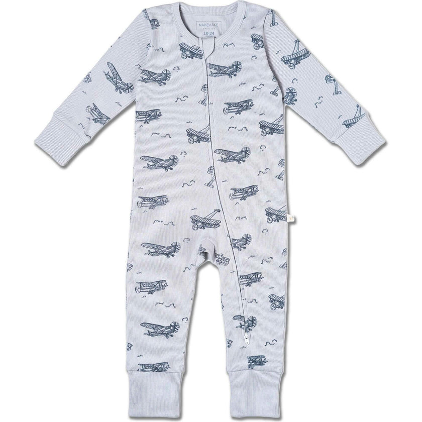 Organic 2-Way Zip Romper