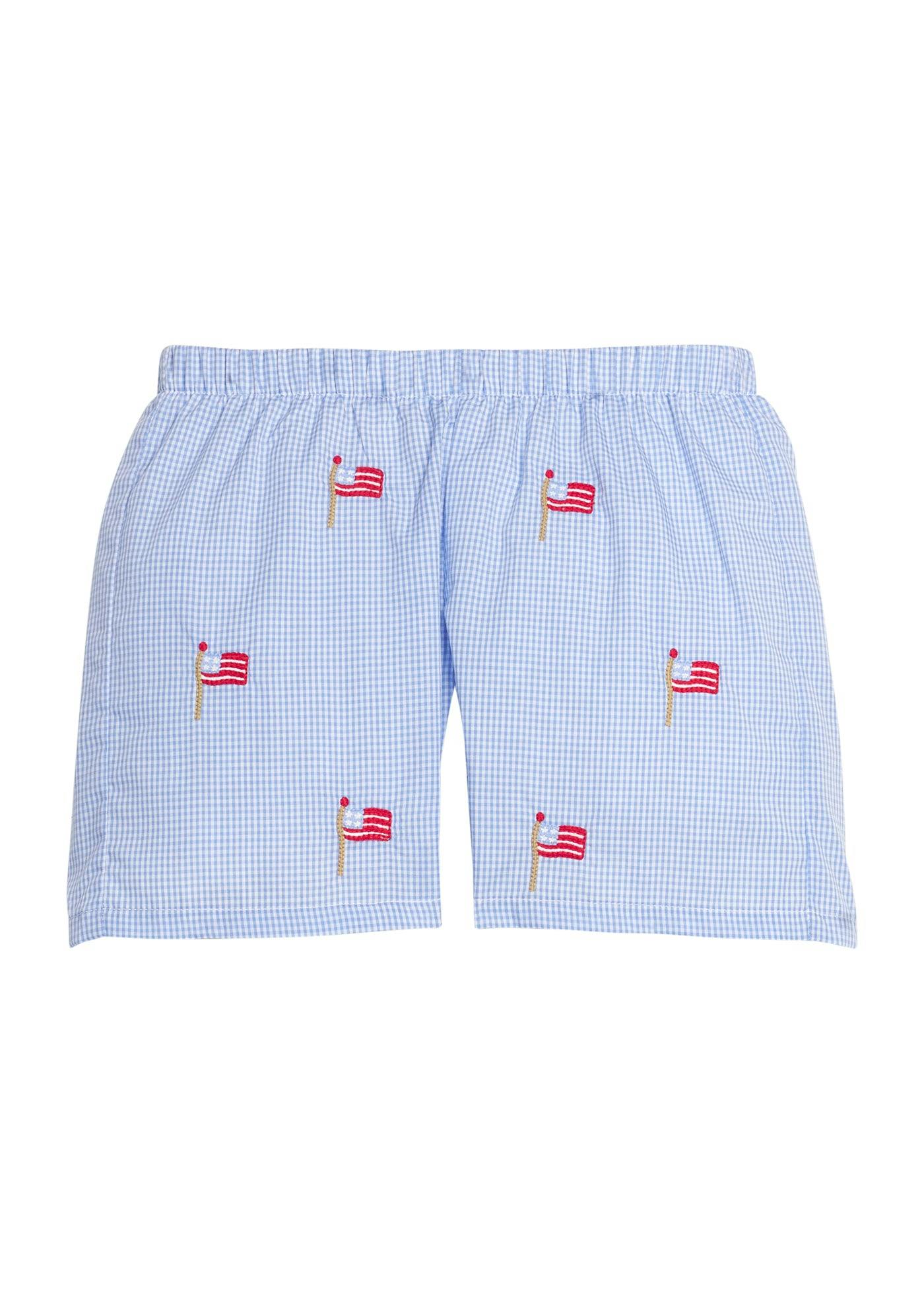 Embroidered Basic Short - Flags