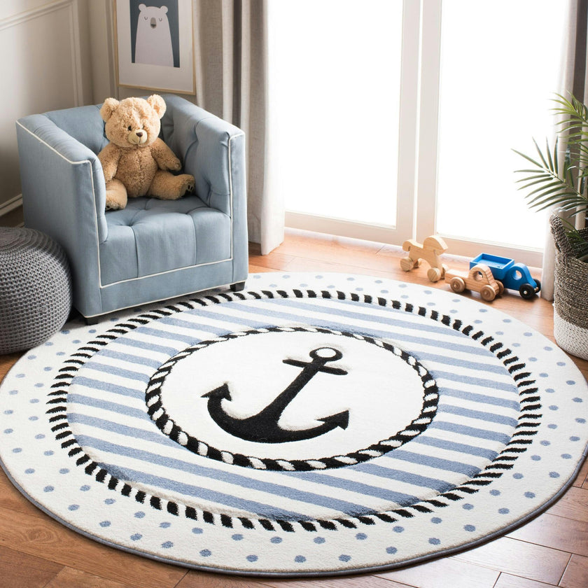 Carousel Kids Sailor Rug, Navy