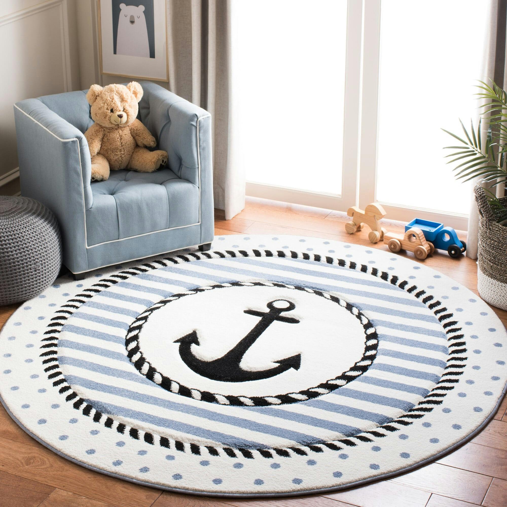 Carousel Kids Sailor Rug, Navy