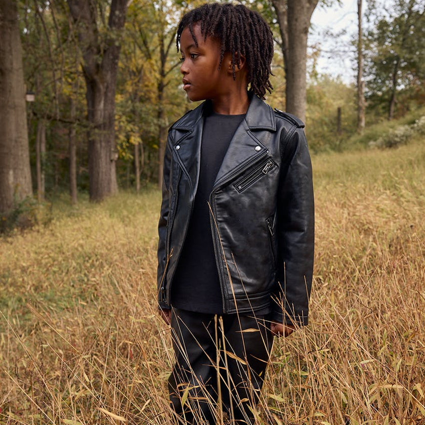 Faux Leather Moto Jacket
