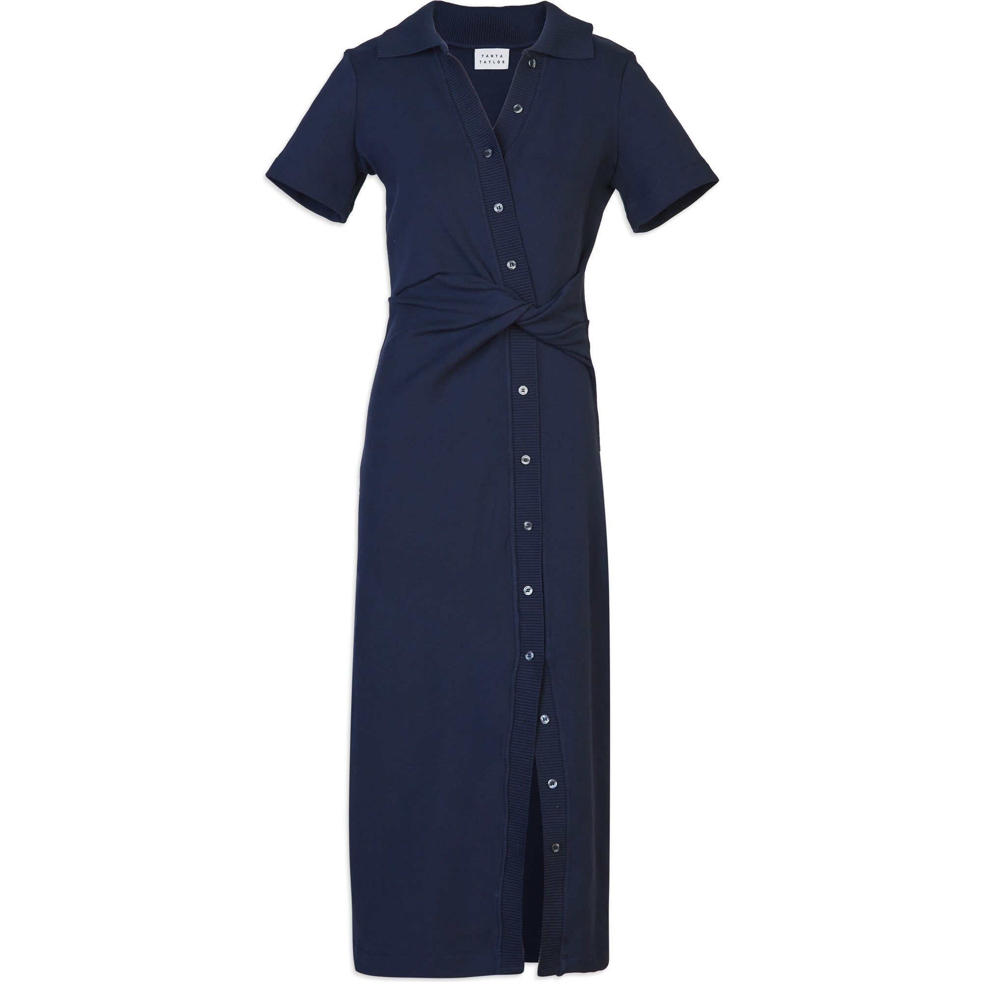Short Sleeve Ellicot Dress, Navy