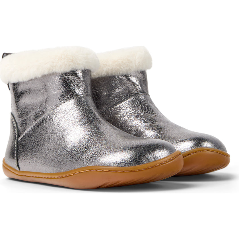 Kids Peu Leather Ankle Boots