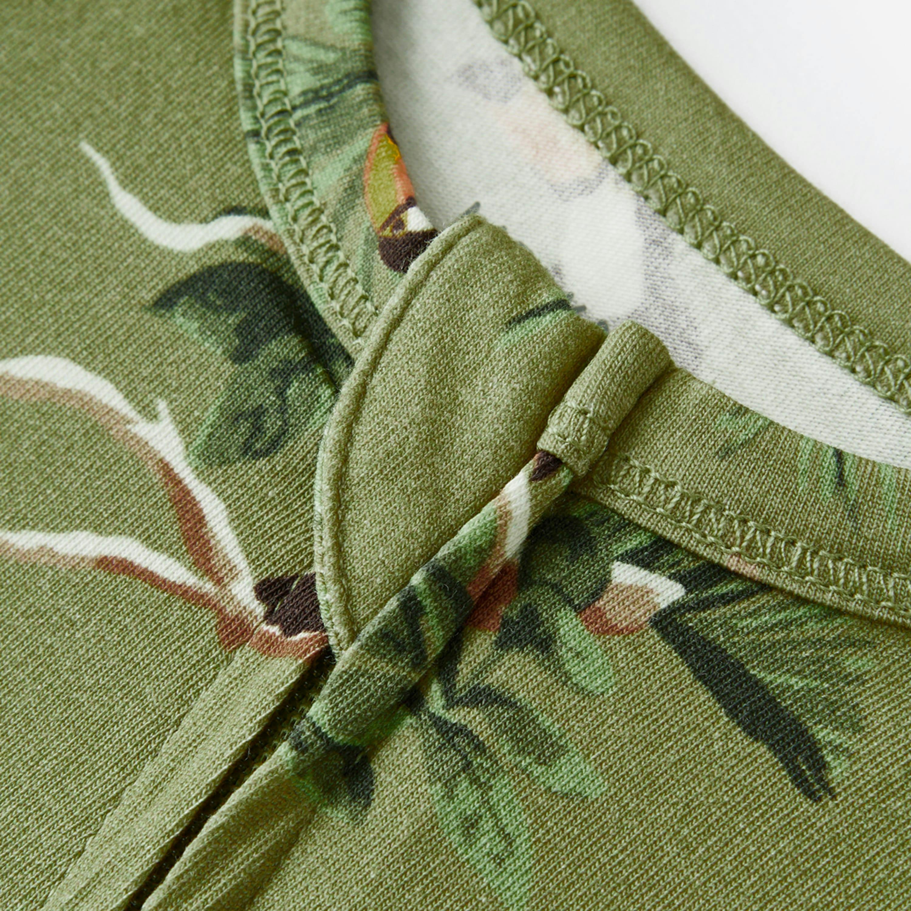 Cotton Stretch Zipper Pajama