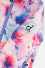 Light Weight Two Piece Chill Snowsuit Mauve Printed Flowers