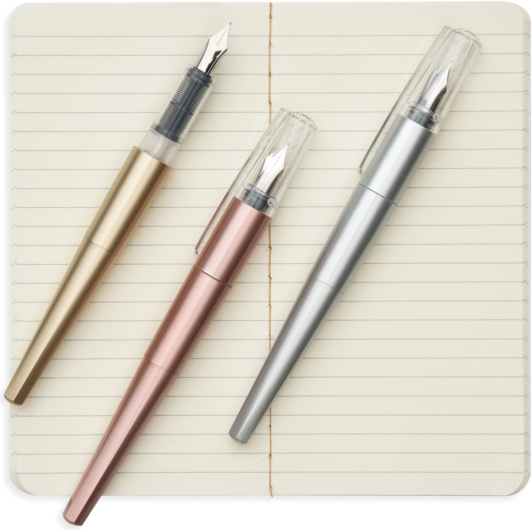 Modern Script Fountain Pens & Journal (Set of 4)
