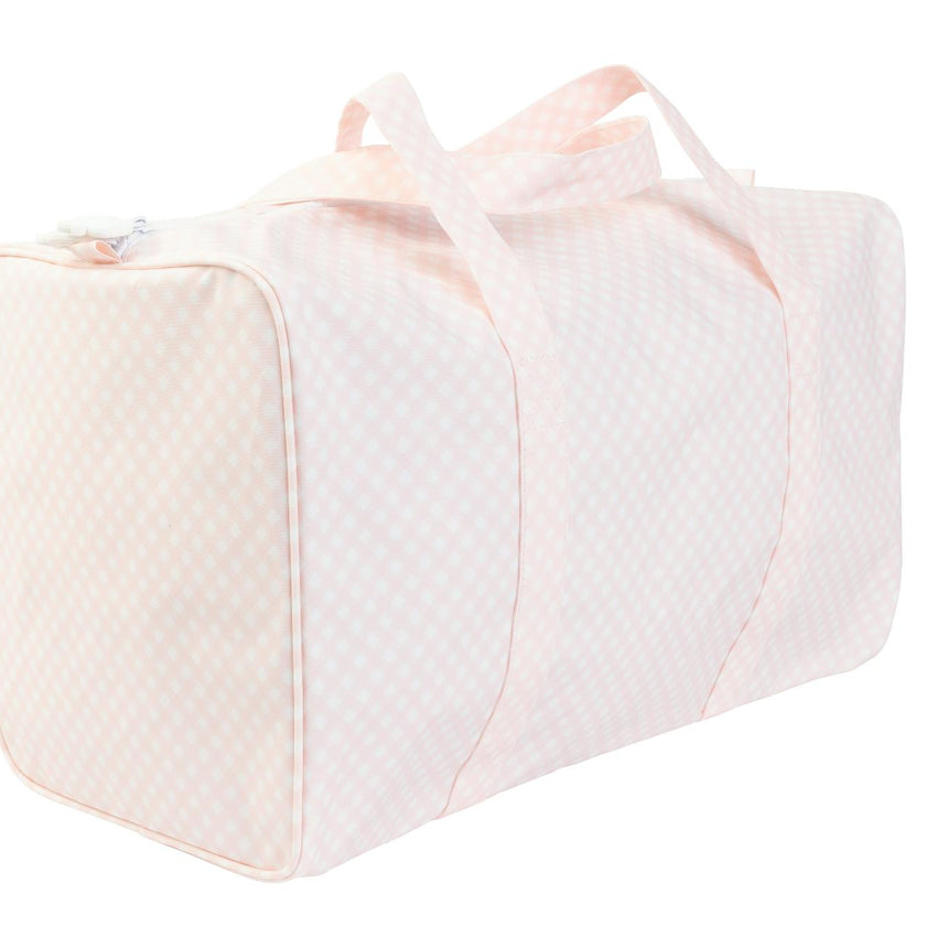 The Duffle Bag in Pink Gingham