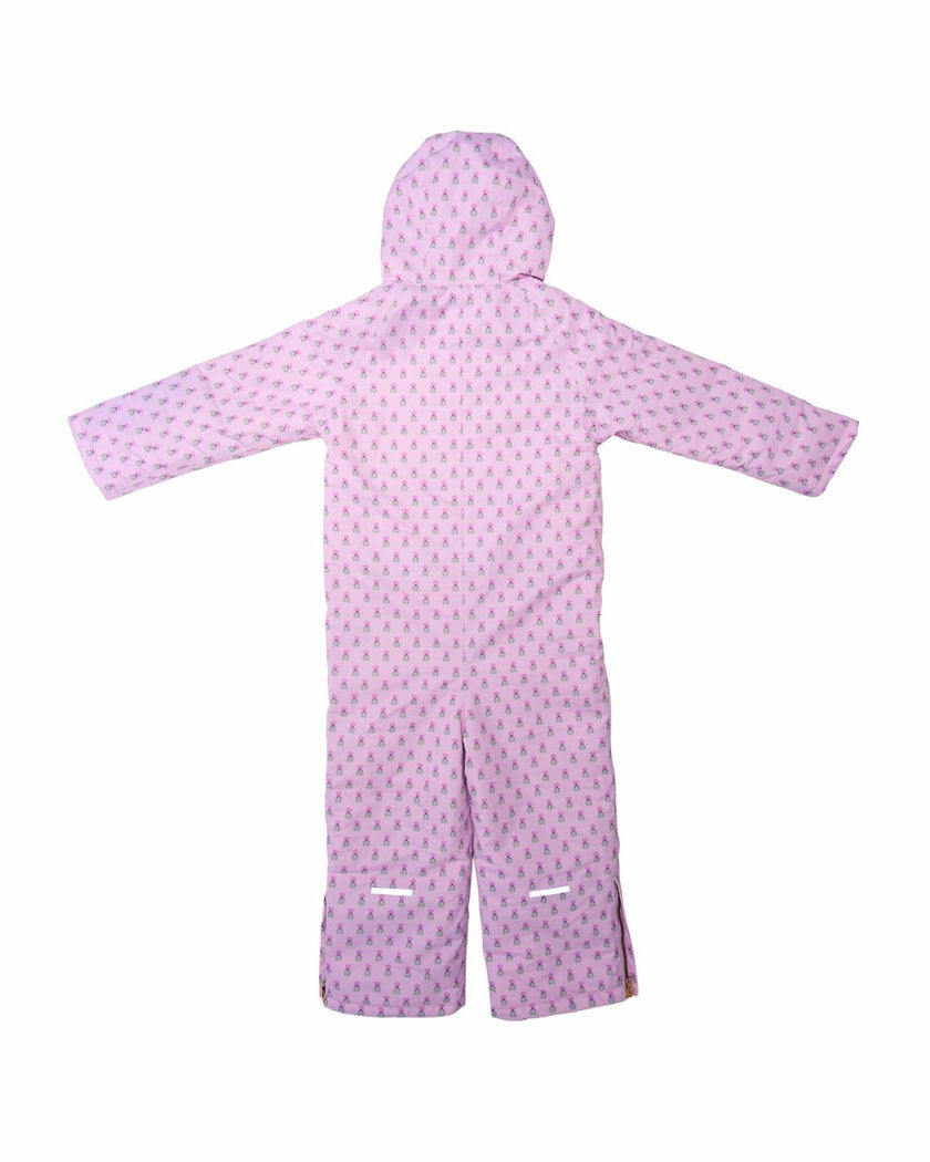 Kids Snowsuit in Pink Marigold