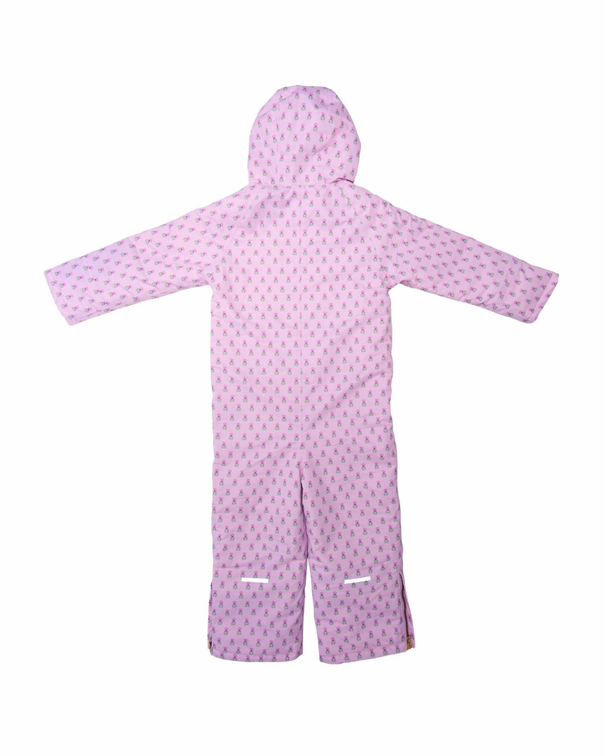 Kids Snowsuit in Pink Marigold