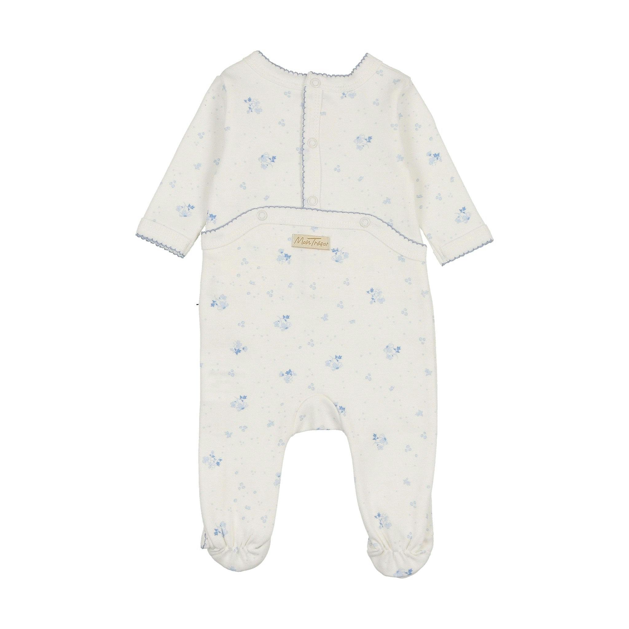 Scattered Blossoms Layette Set Barely Pink