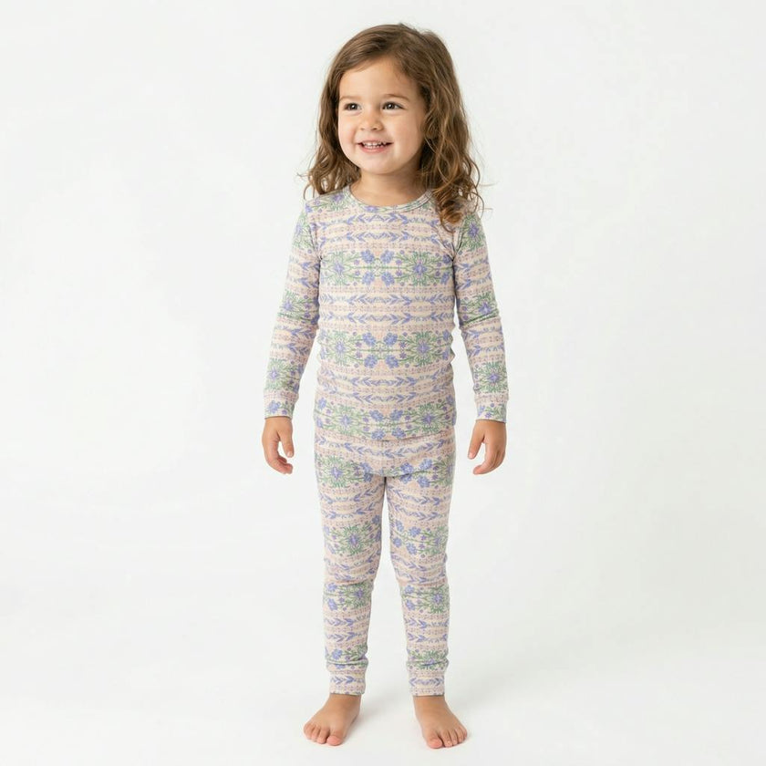Spring Cascade Bamboo Toddler Pajama Set