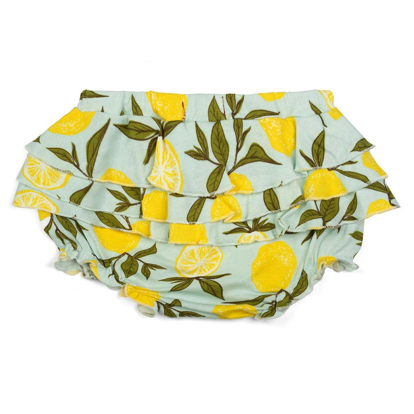 Lemon Organic Cotton Ruffle Bloomer