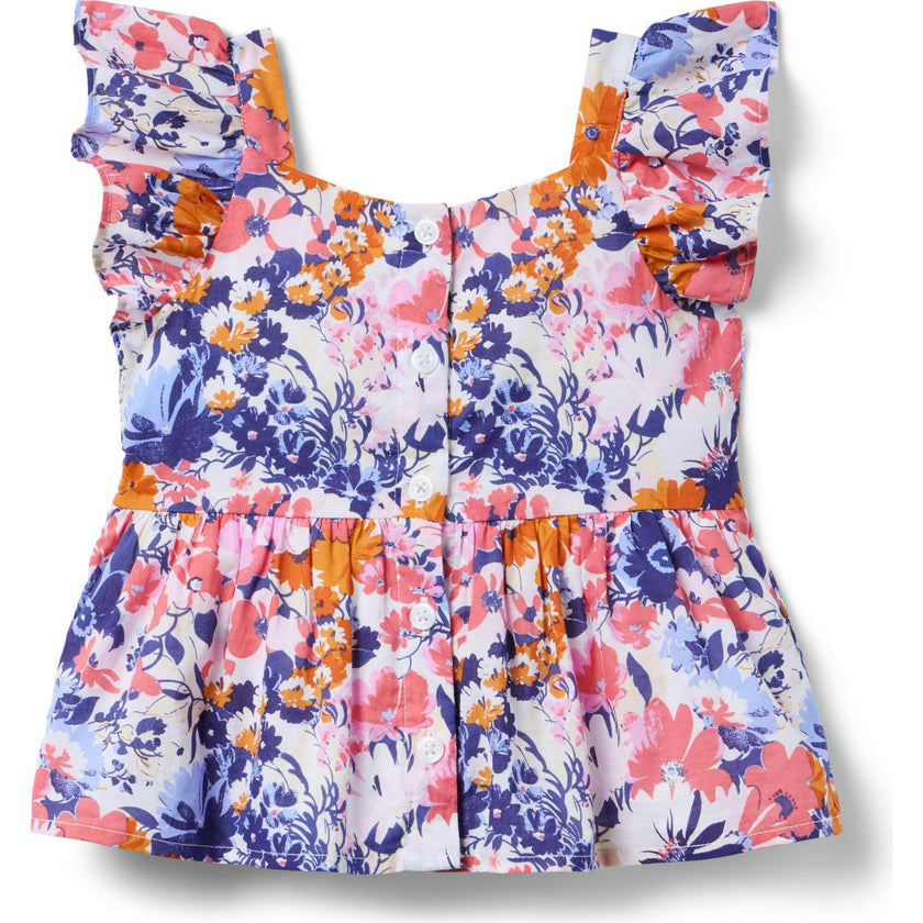 Floral Peplum Top