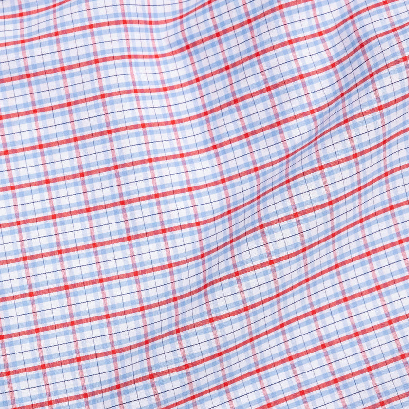Button Down Shirt - Patriotic Plaid