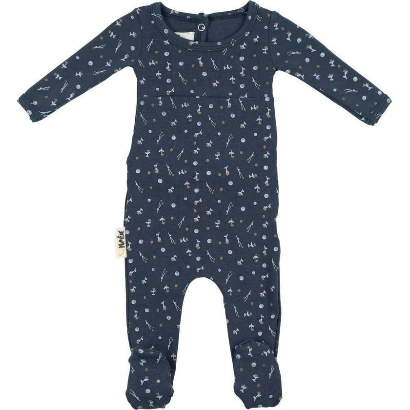 Berry Floral Footie